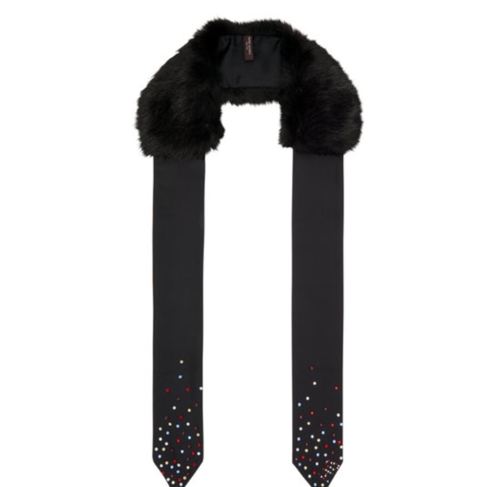 HB Two Piece Faux Fur Scout Scarf BNWT HTF